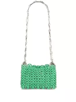 Rabanne сумка на плечо Nano 1969, зеленый