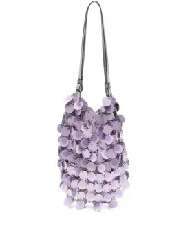 Rabanne сумка на плечо Sparkle Disks, фиолетовый
