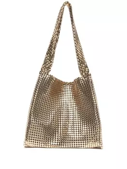 Rabanne сумка-тоут Pixel, золотистый