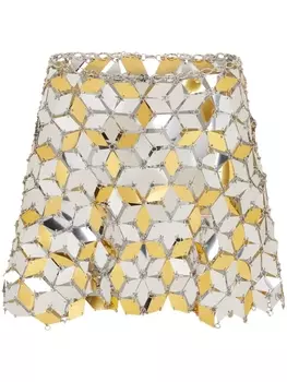 Rabanne юбка мини Sparkles, золотой