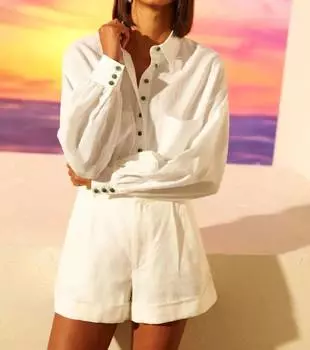 Рабиа Шорты Белого Цвета Cami NYC