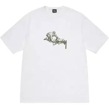 Рабочая футболка Stussy, черный