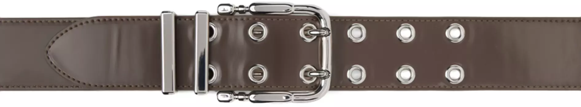 Рабочая капсула BY FAR SSENSE — коричневый ремень Duo