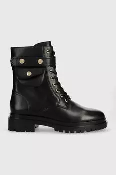 Рабочая кожаная Cammie Lauren Ralph Lauren, черный