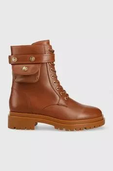 Рабочая кожаная Cammie Lauren Ralph Lauren, коричневый