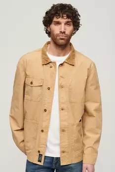 Рабочая куртка из хлопка Merchant Superdry, коричневый