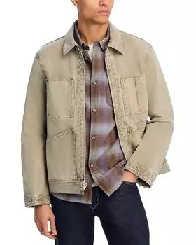 Рабочая куртка из окрашенного в массе хлопка Alex Mill, серый