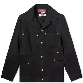 Рабочая куртка Junya Watanabe MAN x eYe x Levi's из шерсти и денима, черный