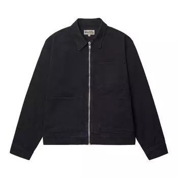 Рабочая куртка на молнии Stussy Джинсовая, цвет Черный