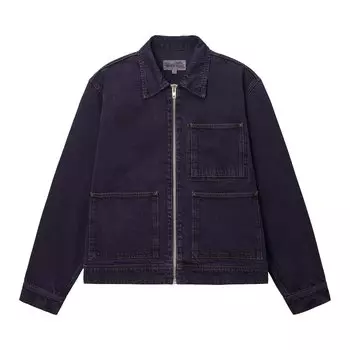 Рабочая куртка Stussy на молнии джинсовая, Nightshade