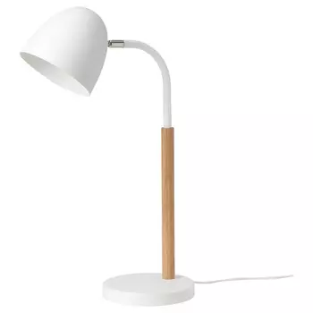 Рабочая лампа, бамбук белый, FRANSALG IKEA