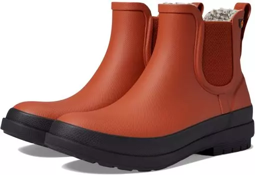 Рабочая обувь Amanda Plush II Chelsea Bogs, цвет Burnt Orange