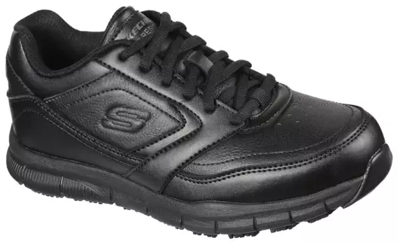 Рабочая обувь Skechers "NAMPA WYOLA", обувь на шнуровке для общепита, уход с удобной стелькой, черный