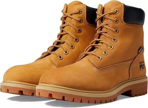 Рабочая обувь водонепроницаемая с мягким носком Direct Attach 6" Soft Toe Insulated Waterproof Timberland PRO, цвет Wheat