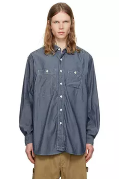 Рабочая рубашка Engineered Garments, индиго