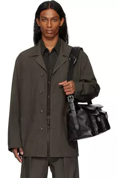 Рабочая рубашка-куртка Lemaire, коричневый