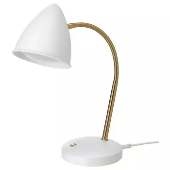 Рабочее освещение, светодиодное, белого/бронзового цвета, ISNLEN IKEA