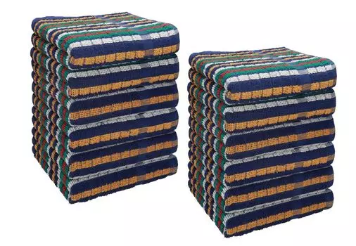 Рабочее полотенце Betz Pit Cloth Кухонное полотенце MCT-14 Разноцветные полосы Размер 45 x 85 см 100% хлопок Цвет — Разноцветный — Упаковка из 6 шт. Betzshop, мультиколор