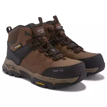 Рабочие ботинки Arch fit Tarver с композитным носком Skechers Work, коричневый