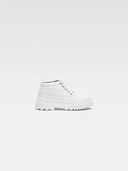 Рабочие ботинки из кожи и резины JACQUEMUS The Meunier kids' shoes, белый