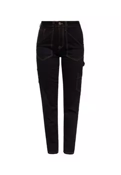 Рабочие джинсы в стиле спецодежды QUEEN KEROSIN, черный