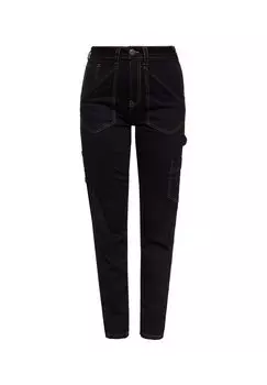 Рабочие джинсы в стиле спецодежды QUEEN KEROSIN, черный