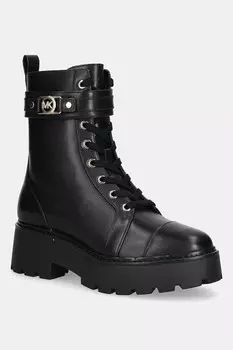 Рабочие кожаные ботинки Mandy Michael Michael Kors, черный