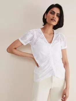 Рабочий топ с вырезом Gemima Phase Eight, белый