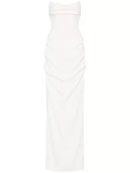 Rachel Gilbert платье без бретелек в стиле корсета Kylo, белый
