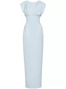 Rachel Gilbert платье Maggie с драпировкой, синий