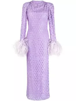 Rachel Gilbert платье Mara с перфорацией, фиолетовый