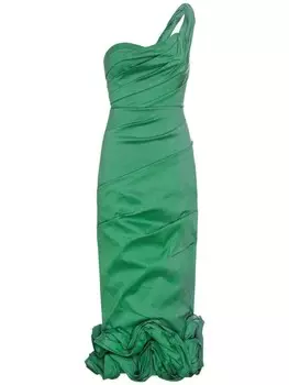 Rachel Gilbert платье миди Ochre, зеленый