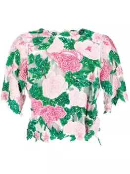 Rachel Gilbert топ Goldie с пайетками, розовый