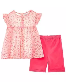 Rachel Riley Flowerette Топ и шорты Комплект, цвет multi