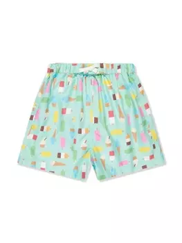 Rachel Riley плавки-шорты с принтом, зеленый