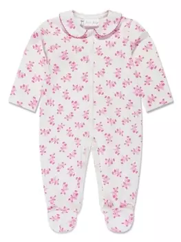 Rachel Riley ромпер с принтом Teddy Bear, белый