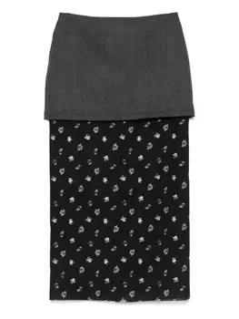 RACIL многослойная юбка макси Demi, черный