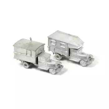 Радио и мастерская ЗИС-5, WWII Micro Armour - Russia - Softskins, ARV's, Armored Cars and Towed Guns (1:285)