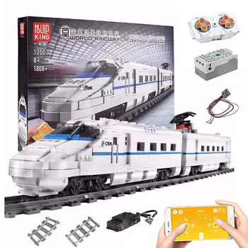 Радиоуправляемый поезд с управляемыми блоками Technic Blocks - Mold King 12002 Mould King