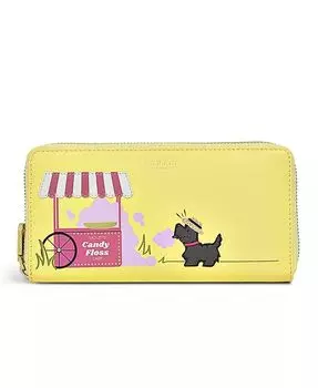 Radley Candy Floss — большой кошелек для занятий на молнии по всему периметру Radley London, желтый