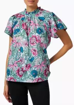 Радостный топ в перьях BANJANAN, цвет plume