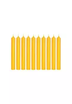 РАДУГА 10x свеча-палочка Butlers, желтый