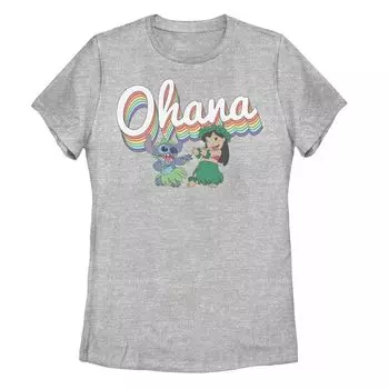 Радужная футболка Disney Lilo & Stitch Pride Ohana для юниоров Licensed Character