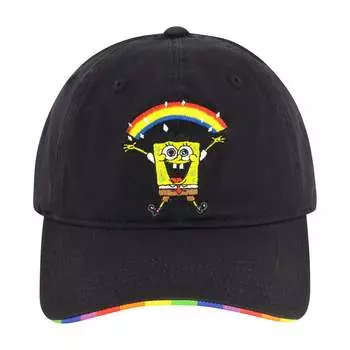 Радужная кепка папы Ника Спанч Боба Nickelodeon, черный