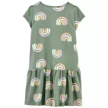 Радужное трикотажное платье Carter's для девочек 4–14 лет Carter's
