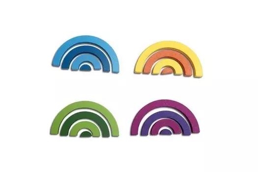 Радужные блоки, игра-головоломка, BS Toys