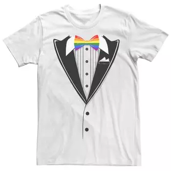 Радужный галстук-бабочка для взрослых, смокинг, футболка Pride Licensed Character