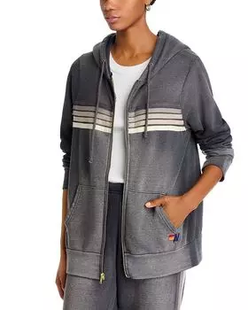 Радужный худи в полоску Aviator Nation, мультиколор