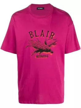 Raf Simons футболка Nebraska, розовый