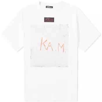 Raf Simons Футболка оверсайз K.A.M, белый